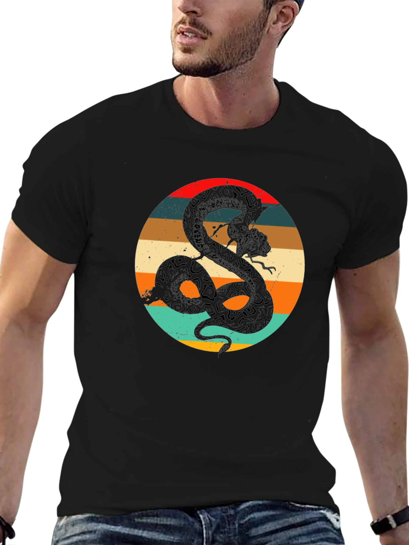 Retro Snake Graphic Tee