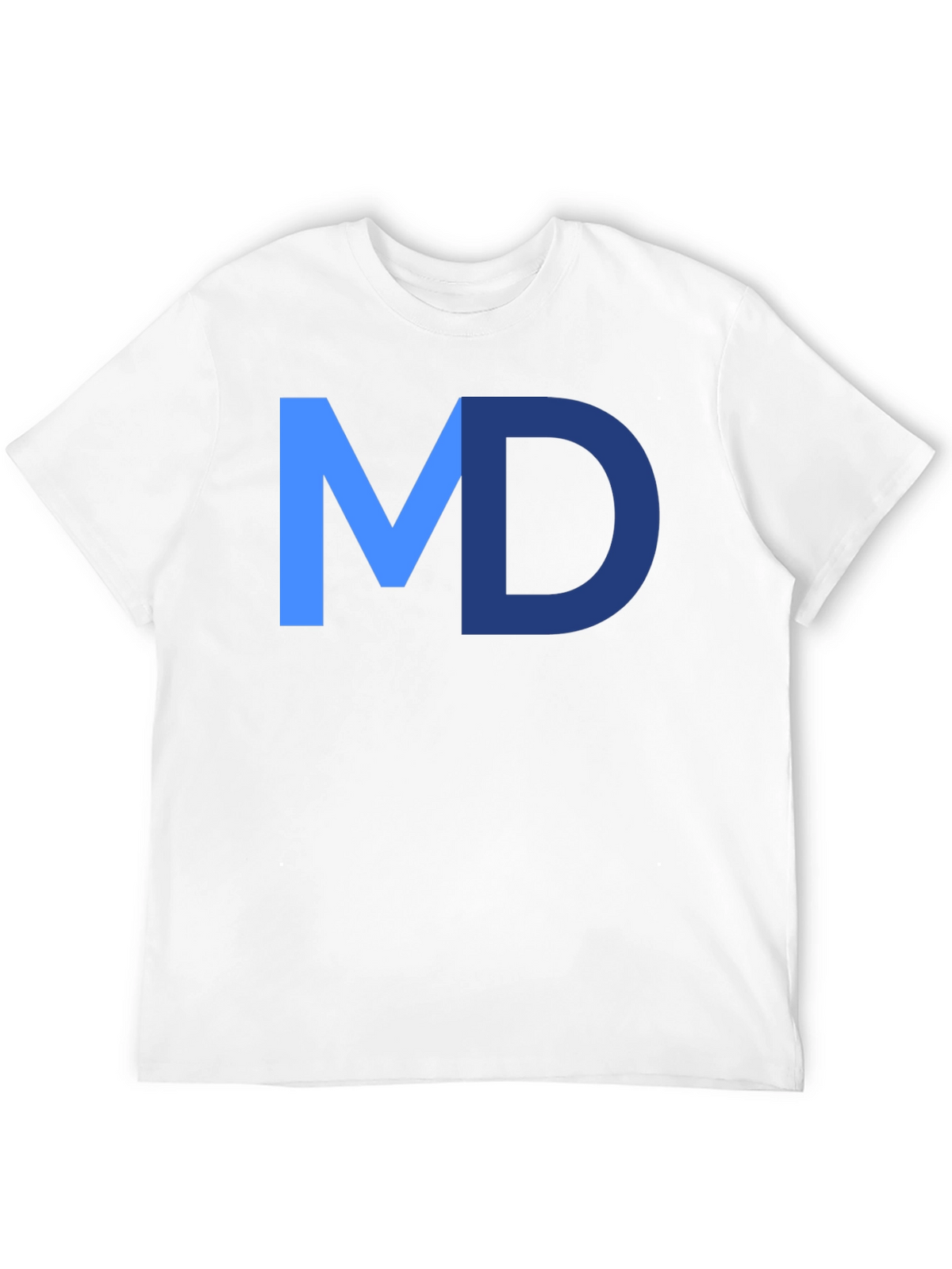 MD Initial Graphic Tee - Modern Style