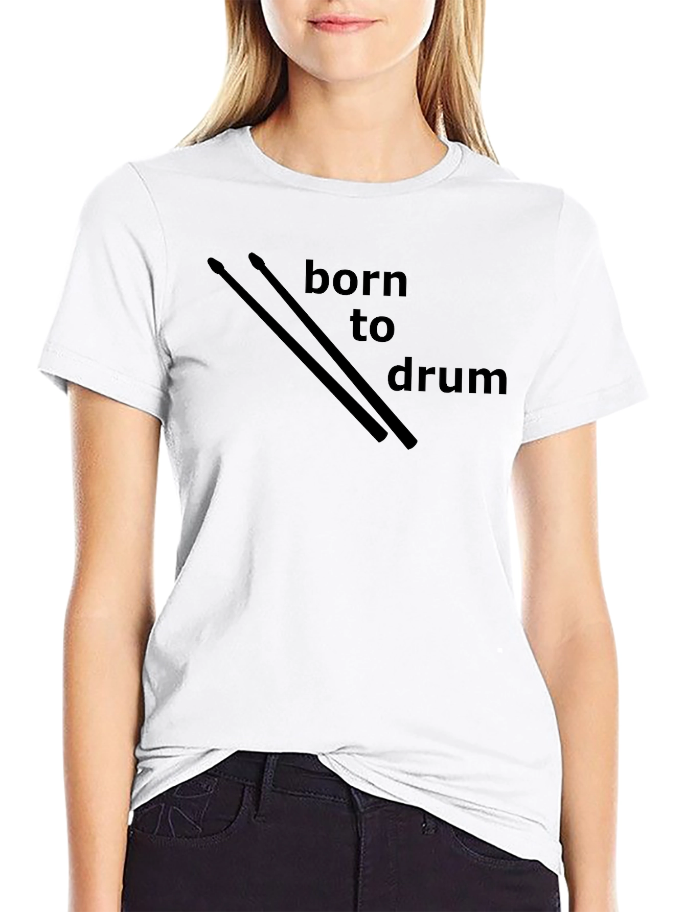 Born to Drum Black Graphic Tee