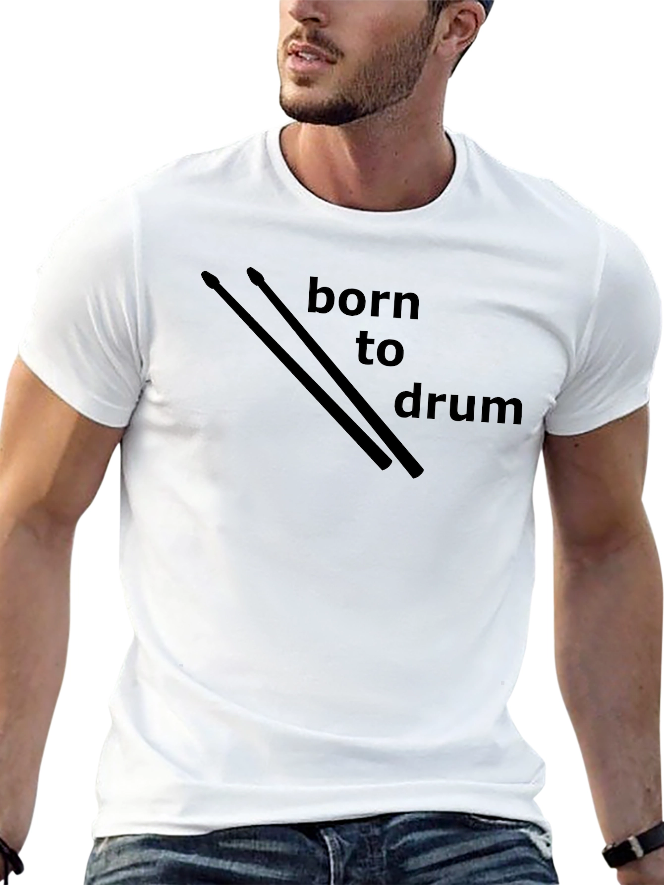 Born to Drum Black Graphic Tee