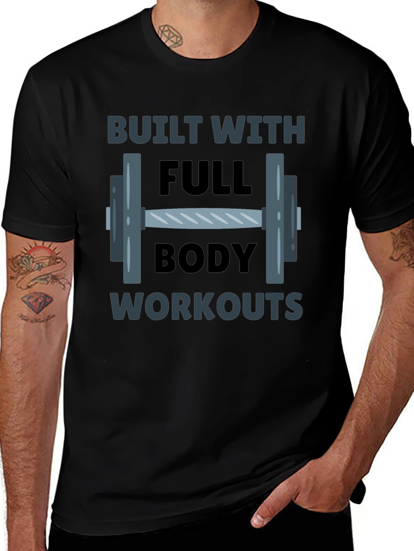 Built With Full Body Workouts Graphic T-Shirt