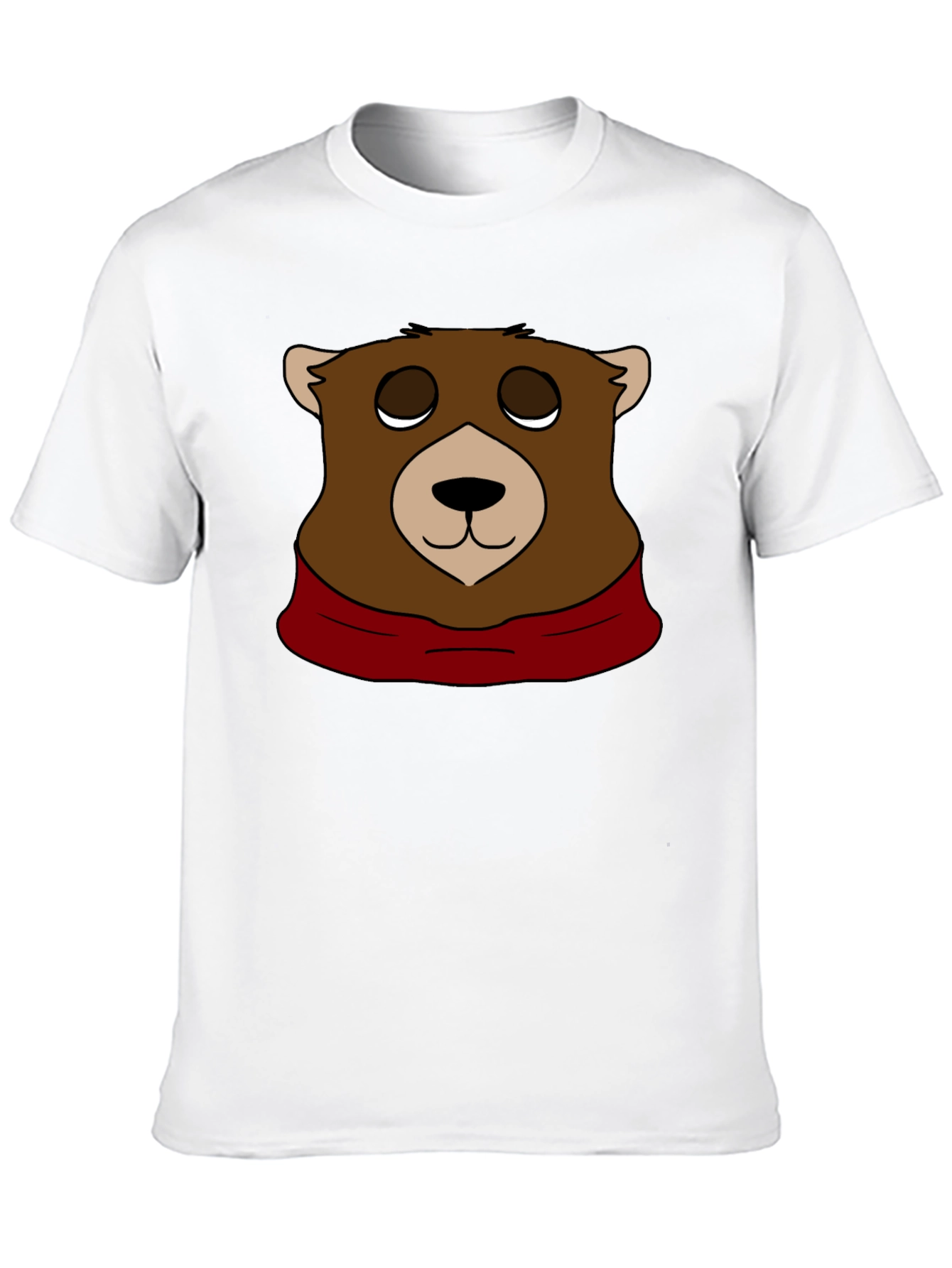 Bear Graphic T-Shirt - Black Casual Tee