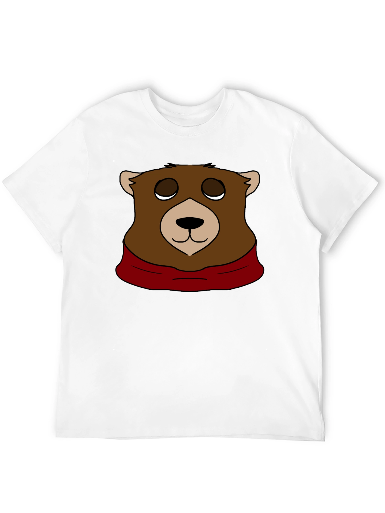 Bear Graphic T-Shirt - Black Casual Tee