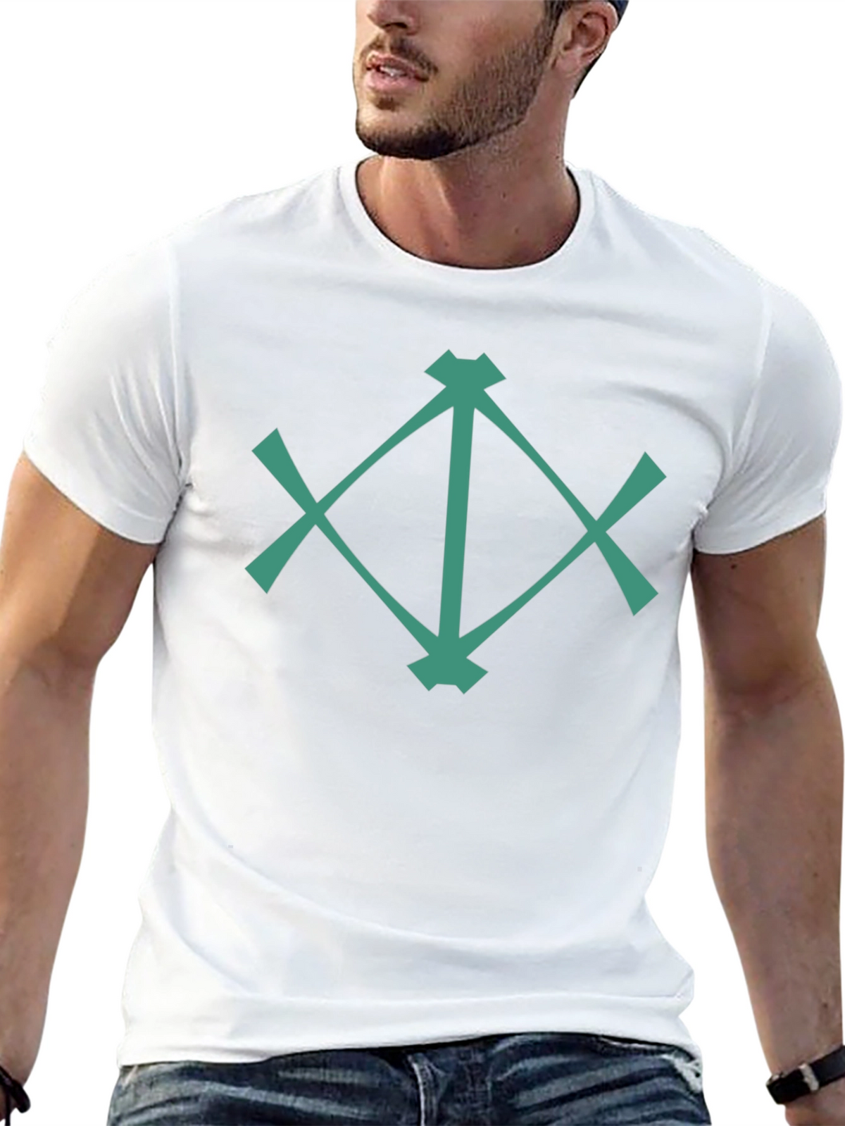 Geometric Graphic Tee - Modern Design