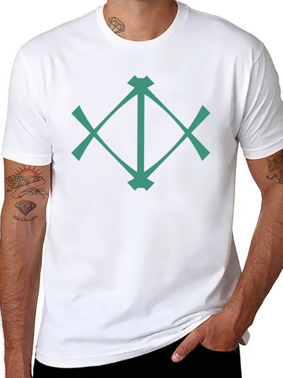 Geometric Graphic Tee - Modern Design