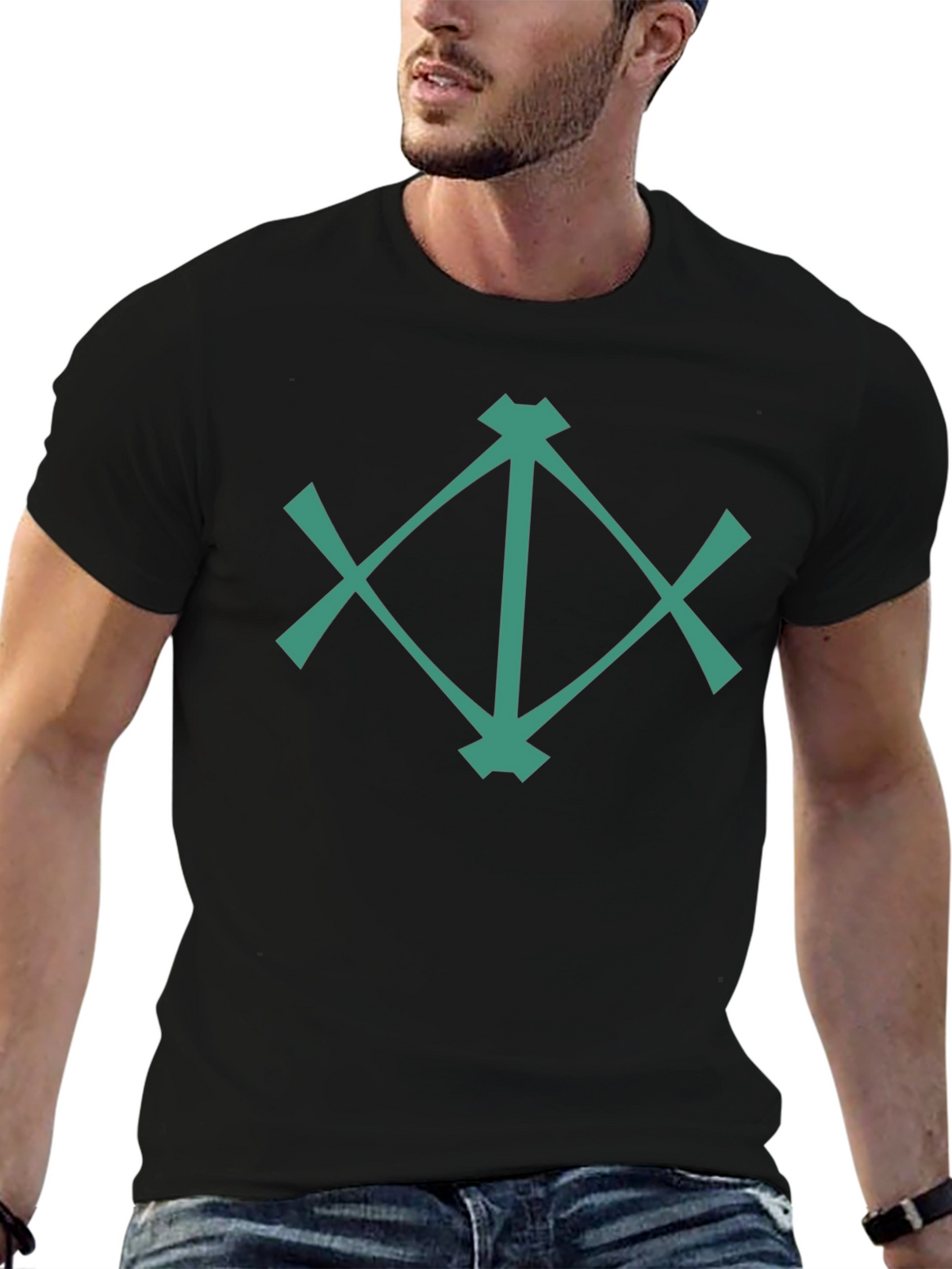 Geometric Graphic Tee - Modern Design