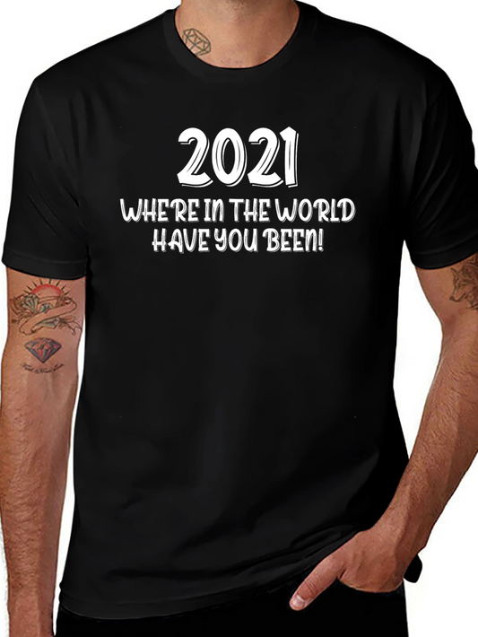 2021 Where In The World T-Shirt - Black Tee