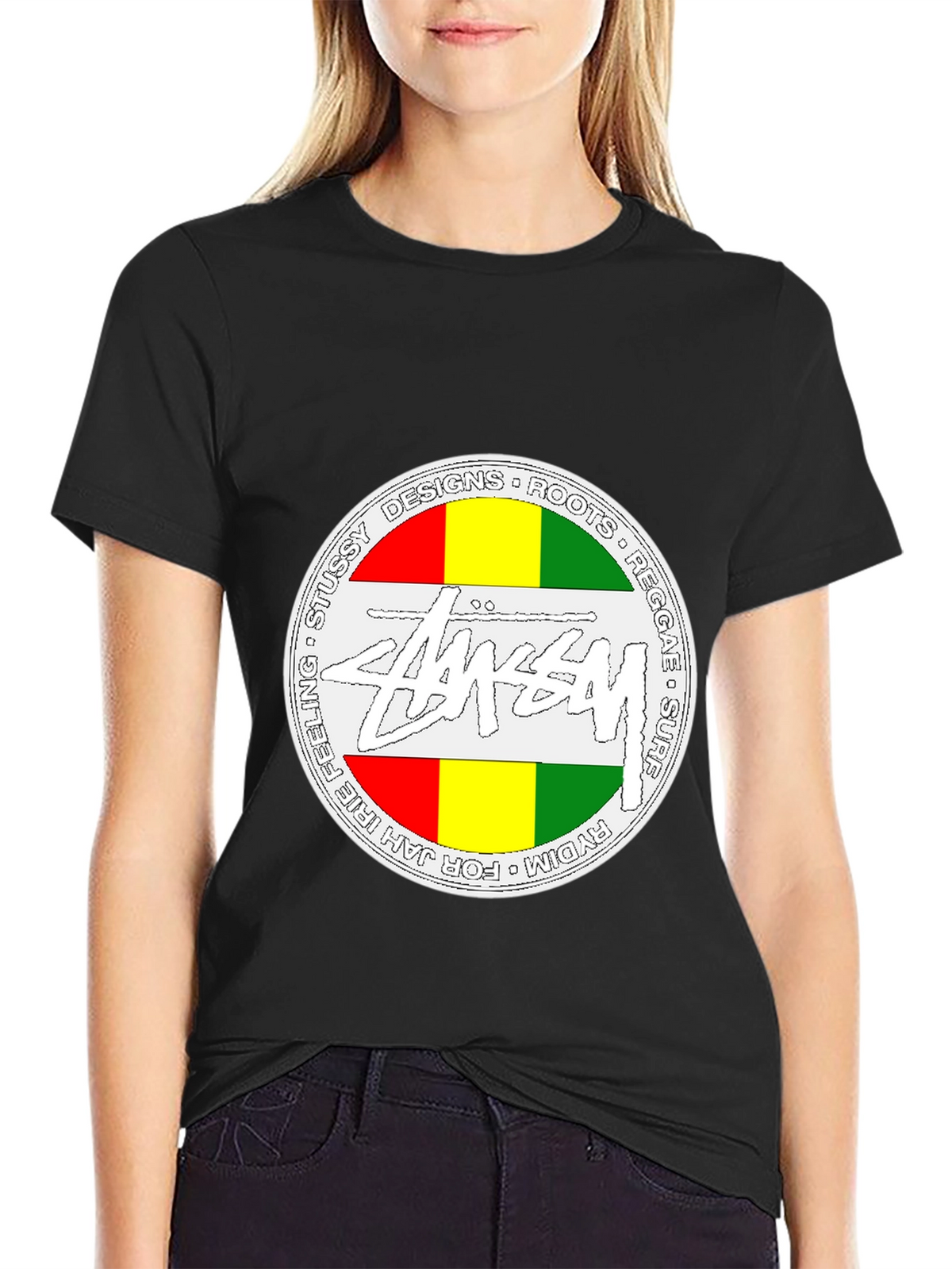 Stussy Rasta Tee - Jah Irie Feeling Reggae Surf