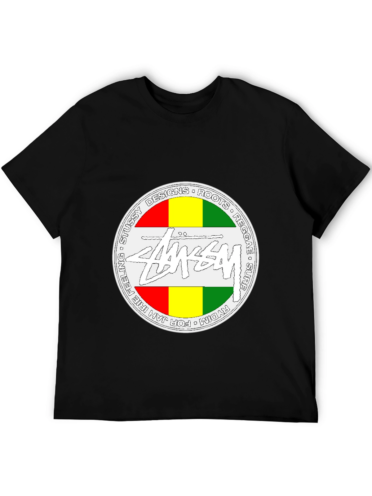Stussy Rasta Tee - Jah Irie Feeling Reggae Surf