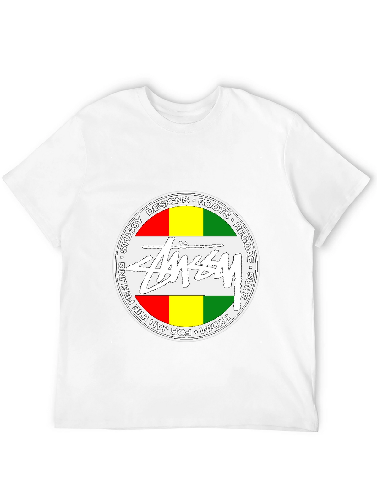 Stussy Rasta Tee - Jah Irie Feeling Reggae Surf