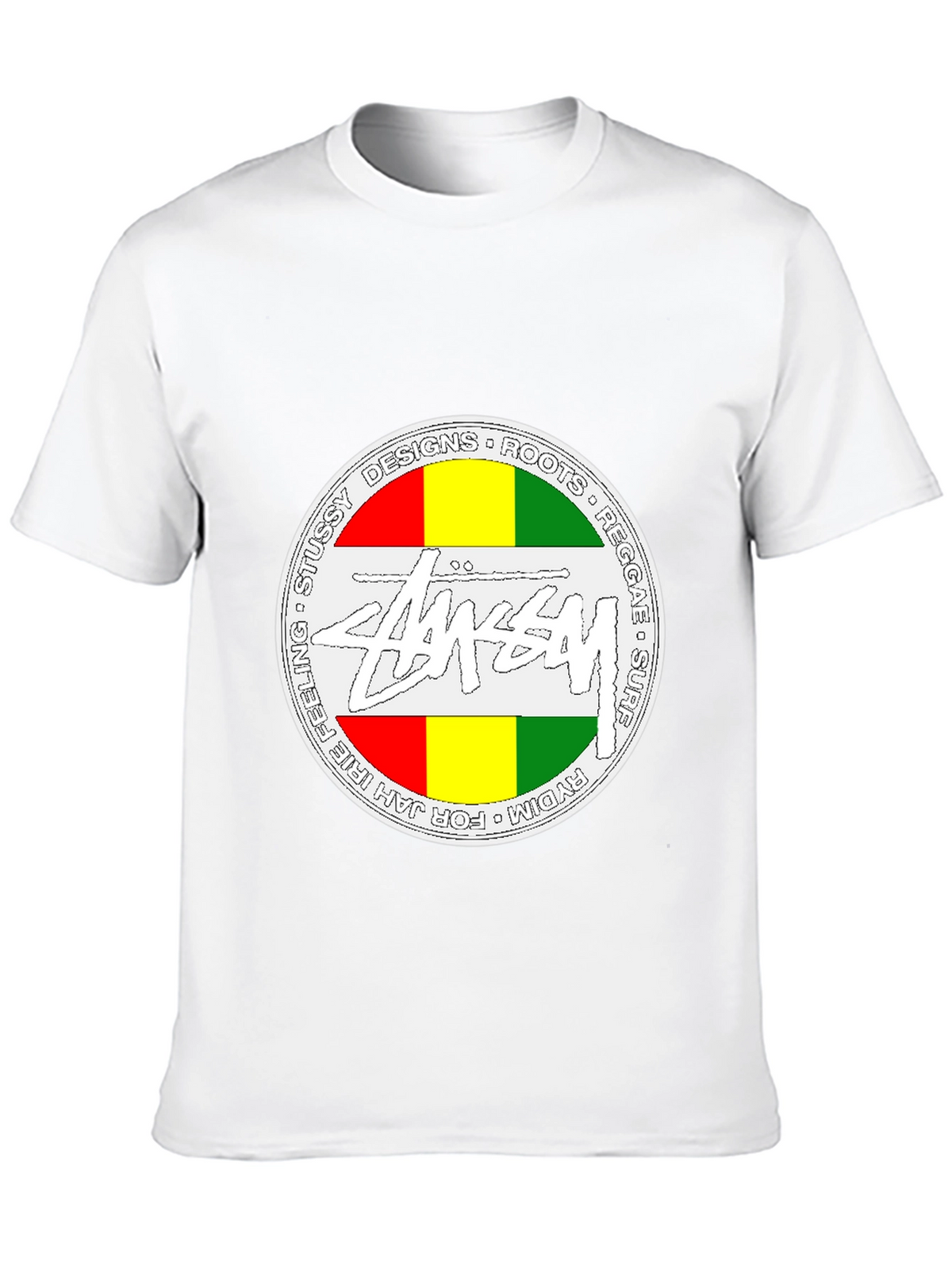 Stussy Rasta Tee - Jah Irie Feeling Reggae Surf