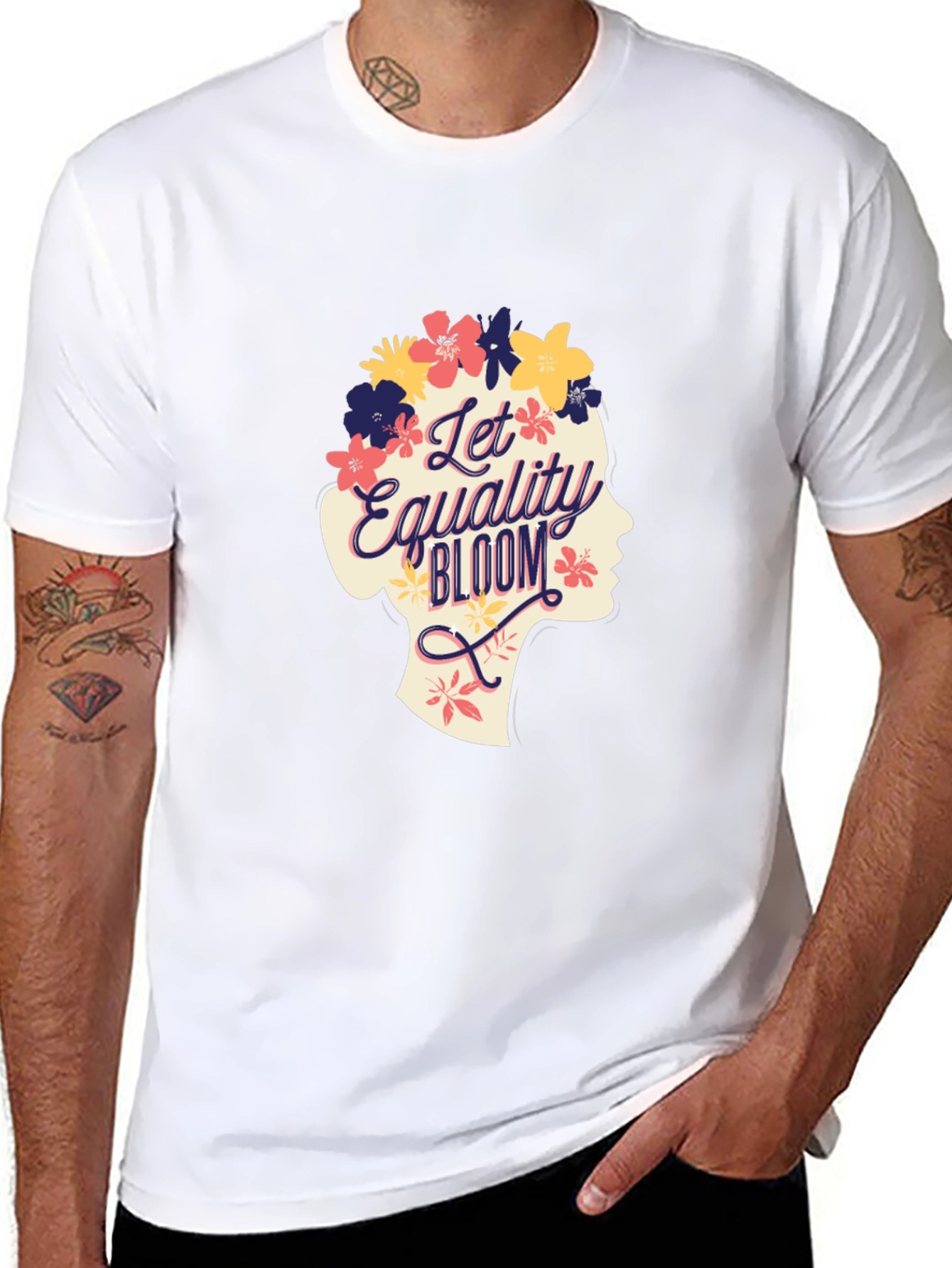 Equality Bloom T-Shirt - Floral Design