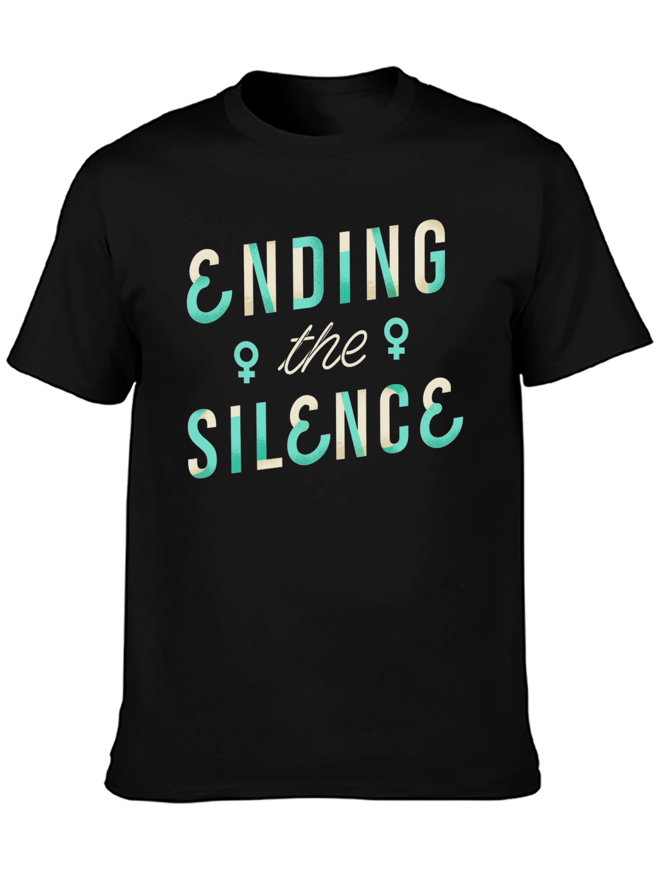 Ending the Silence Graphic Tee - Black Cotton