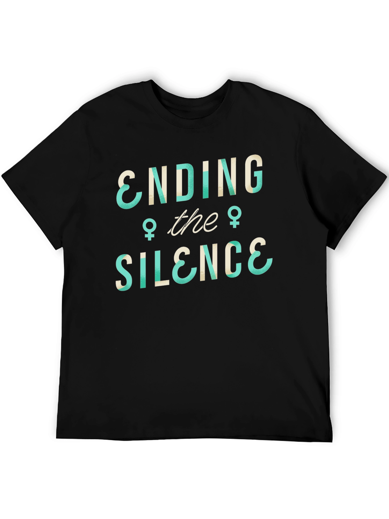 Ending the Silence Graphic Tee - Black Cotton