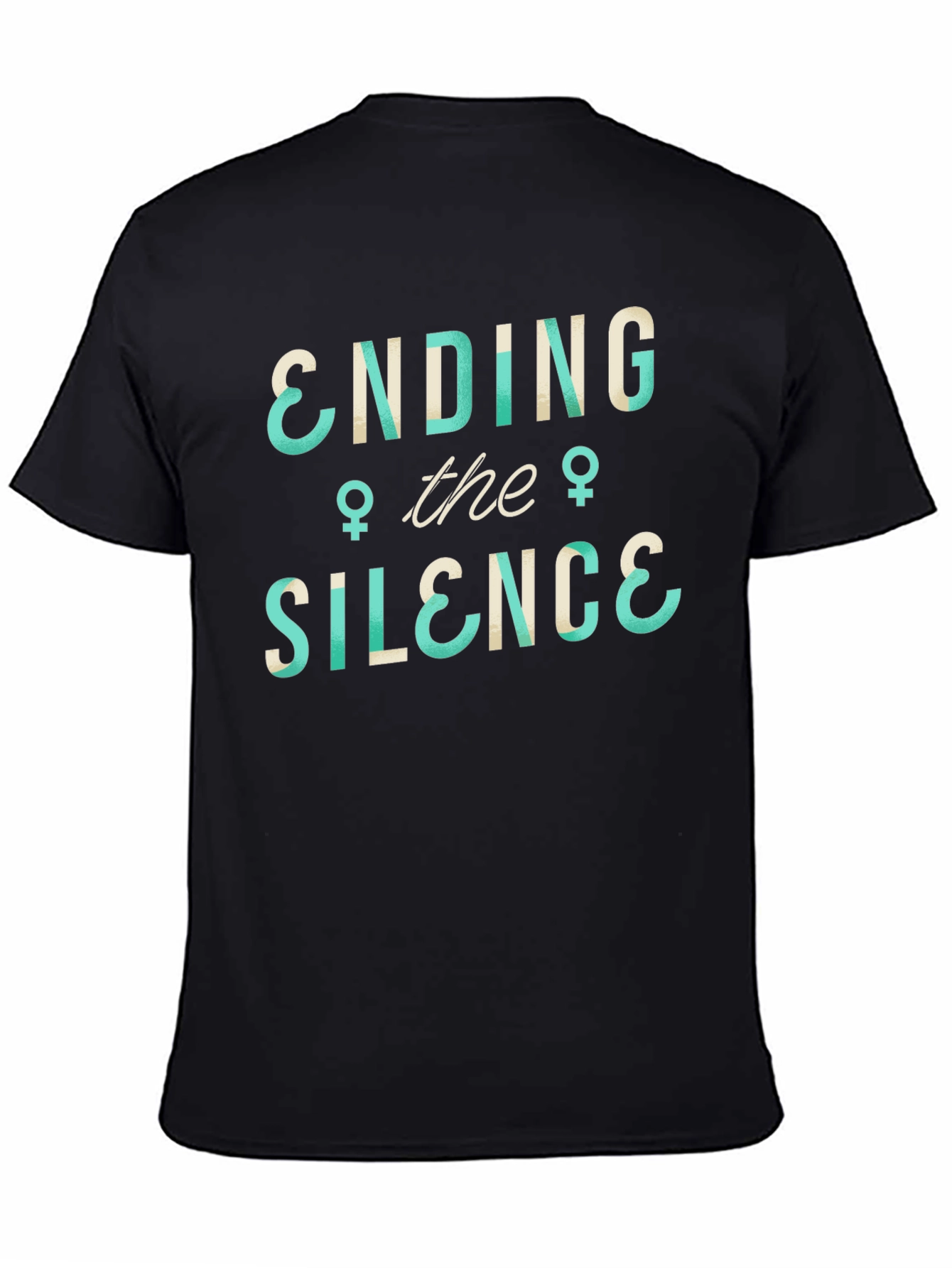 Ending the Silence Graphic Tee - Black Cotton