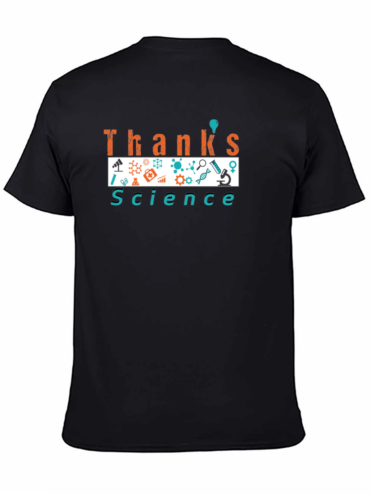 Thanks Science T-Shirt - Black Graphic Tee