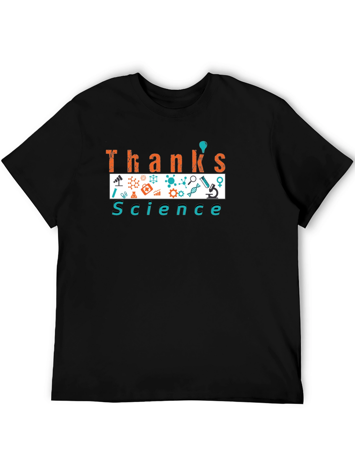 Thanks Science T-Shirt - Black Graphic Tee