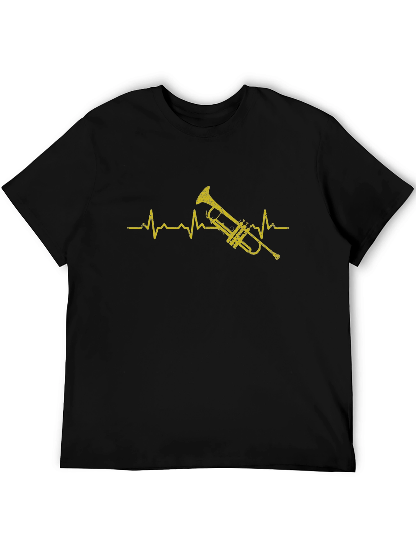 Trumpet Heartbeat Black T-Shirt