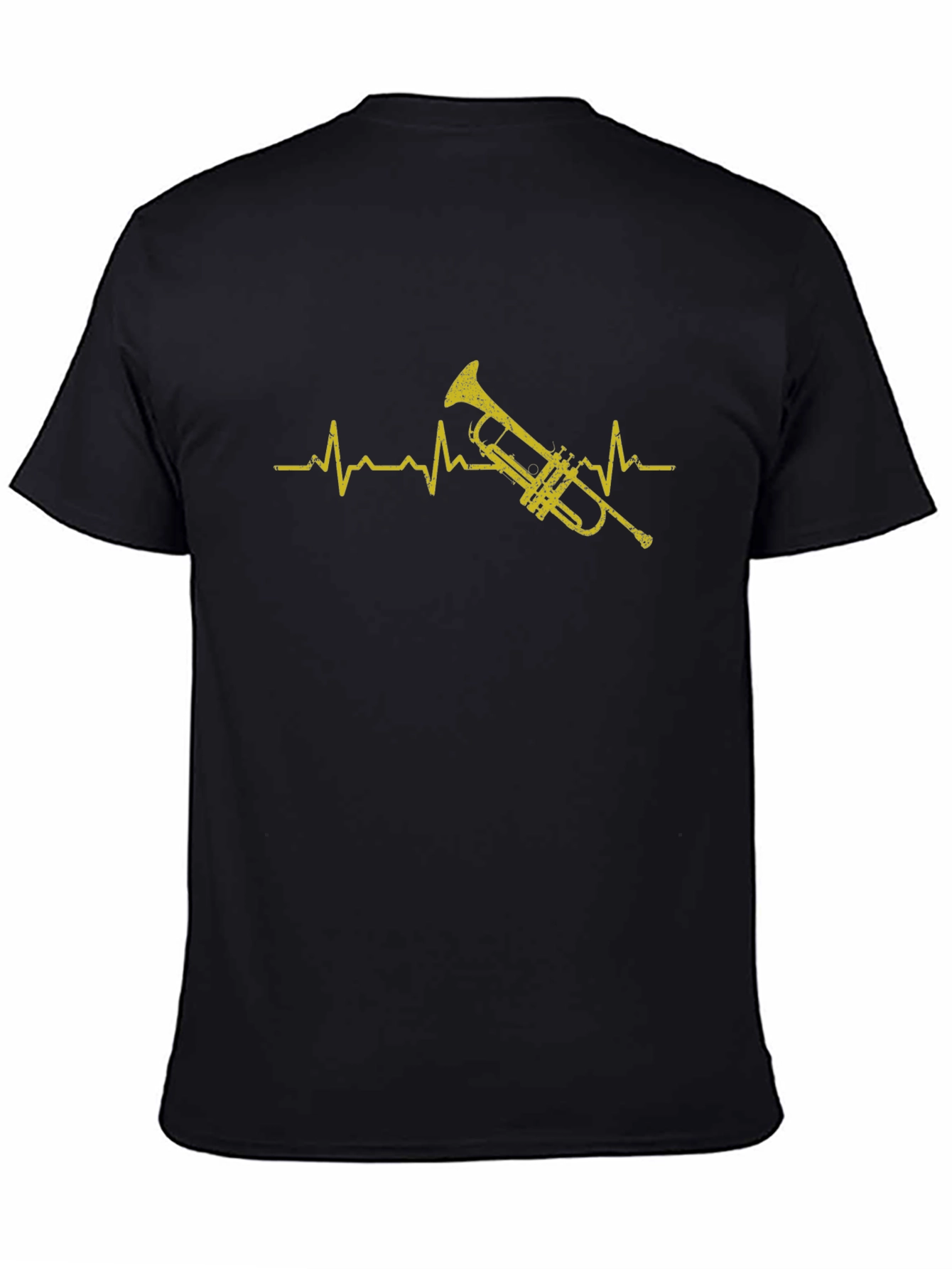Trumpet Heartbeat Black T-Shirt