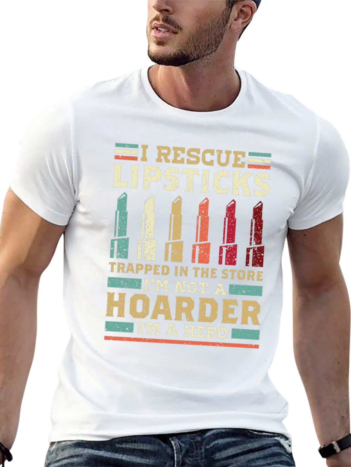 Lipstick Rescue T-Shirt - Hero Hoarder Tee