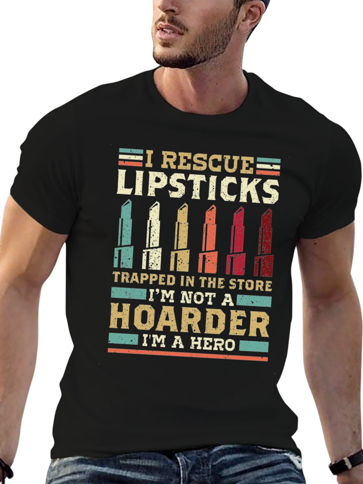 Lipstick Rescue T-Shirt - Hero Hoarder Tee