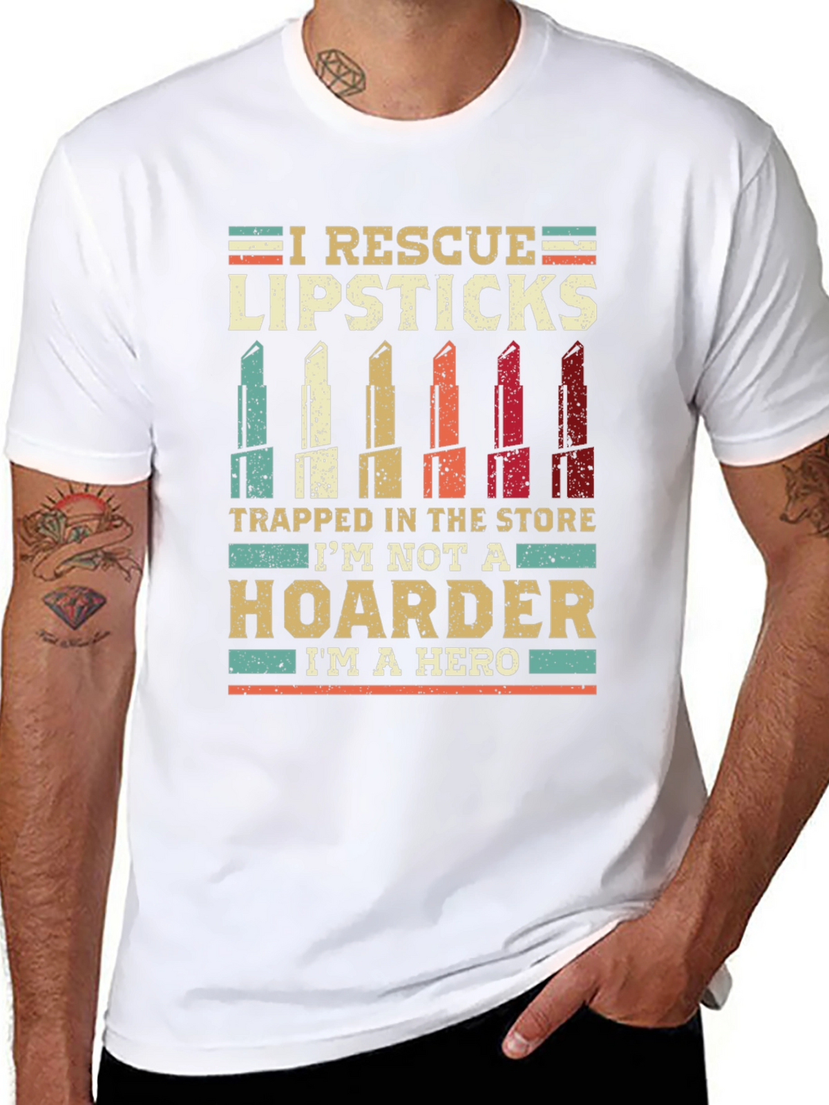 Lipstick Rescue T-Shirt - Hero Hoarder Tee