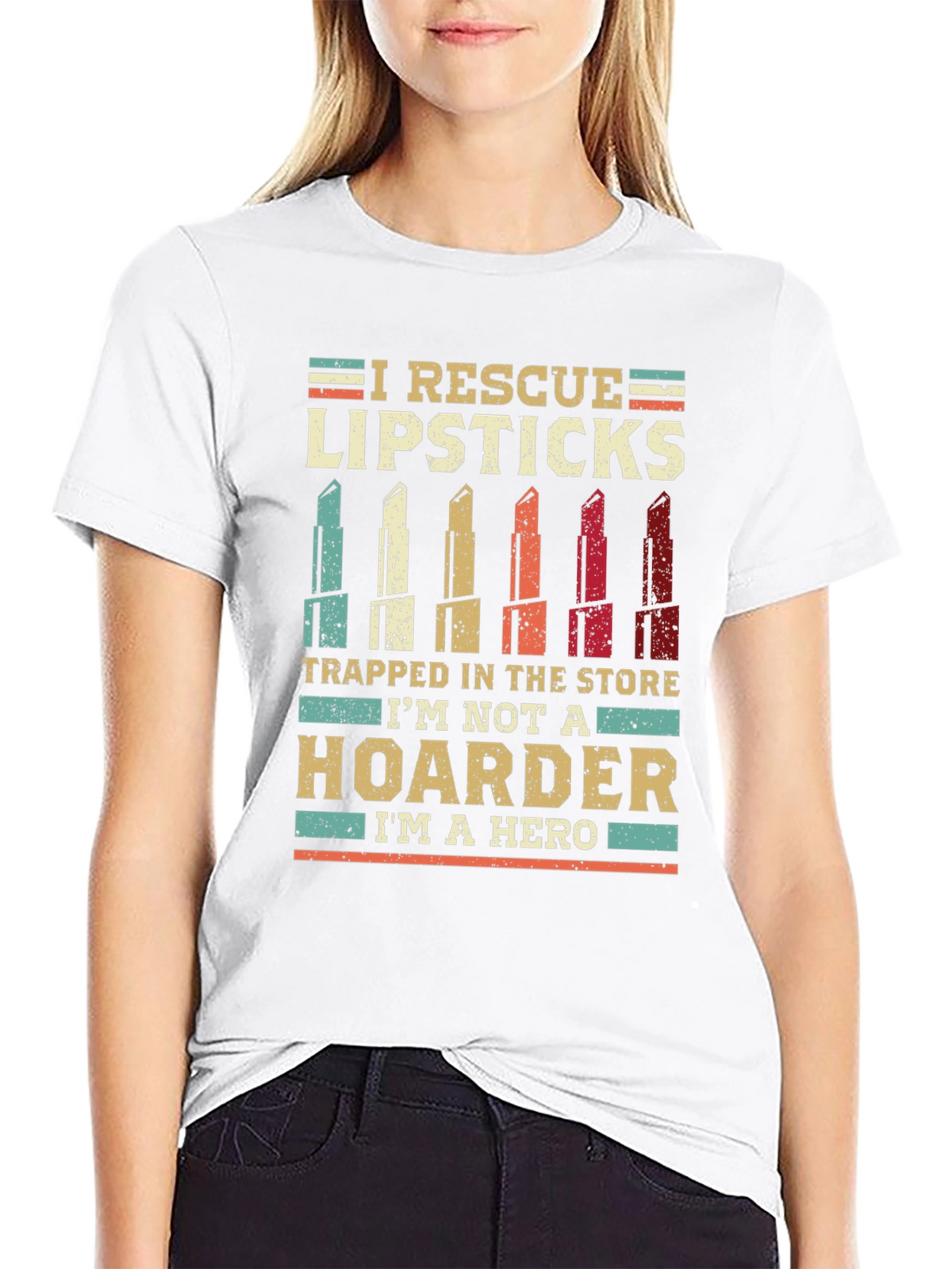 Lipstick Rescue T-Shirt - Hero Hoarder Tee