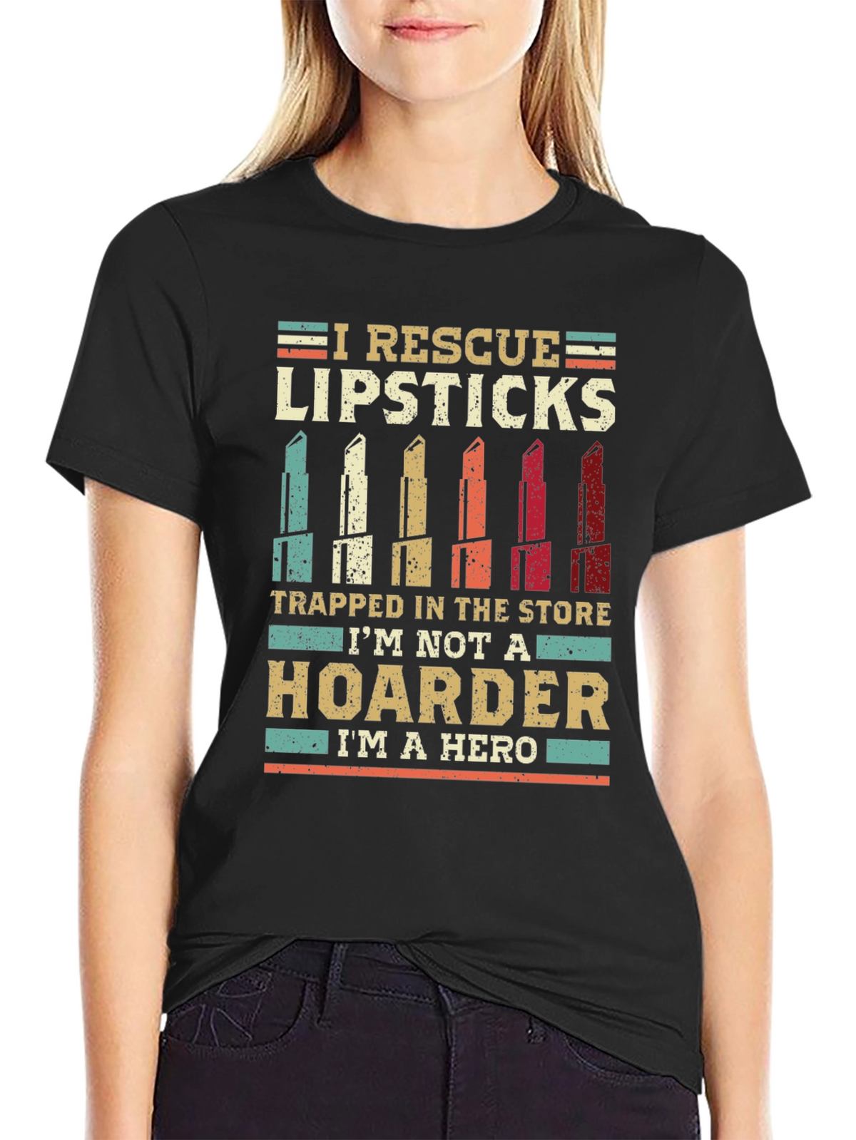 Lipstick Rescue T-Shirt - Hero Hoarder Tee