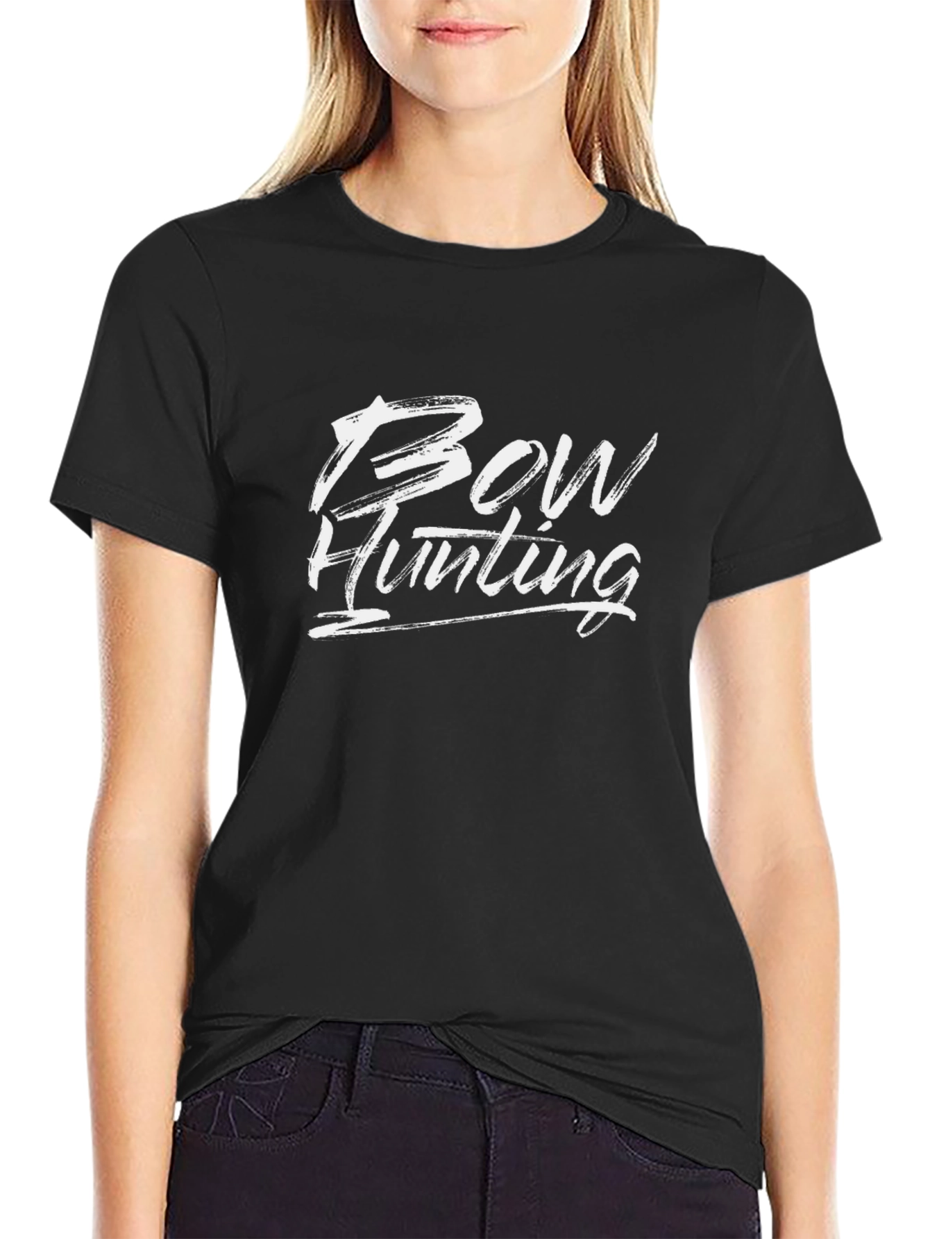 Bow Hunting Graphic T-Shirt - Black
