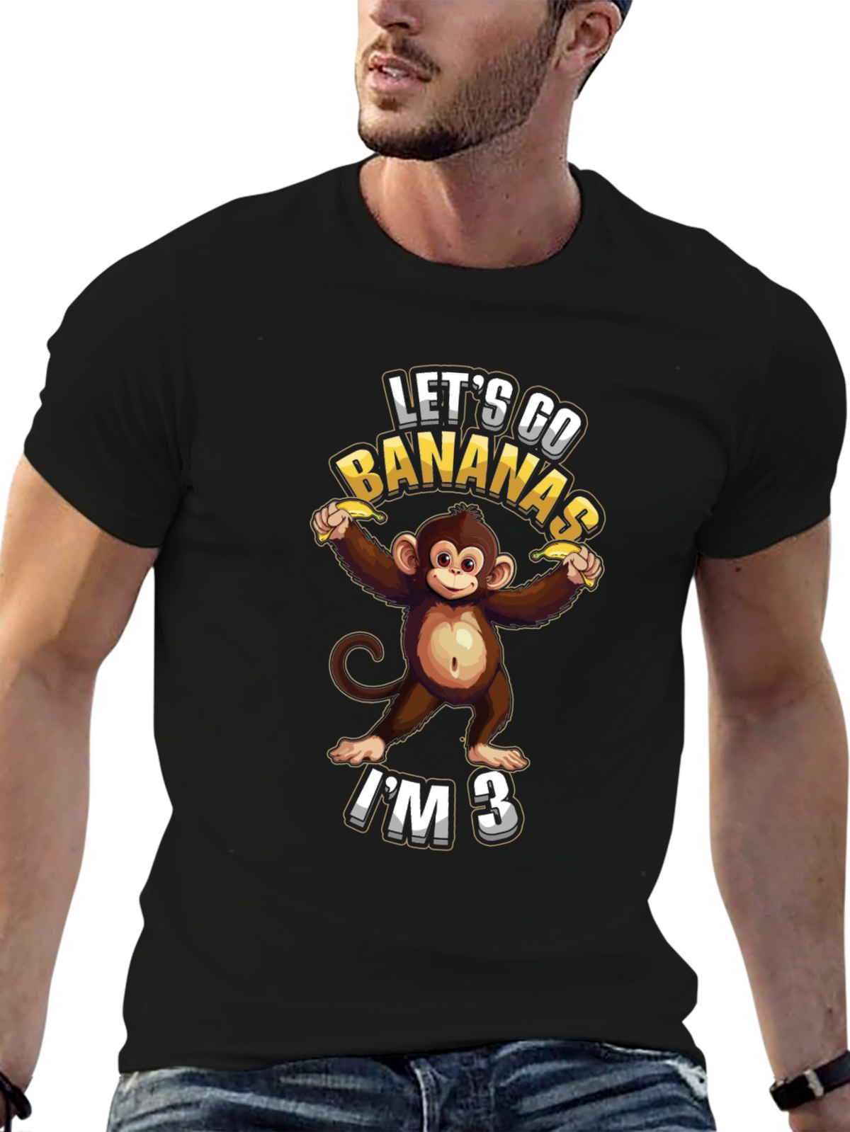 Lets Go Bananas Im 3 T-Shirt