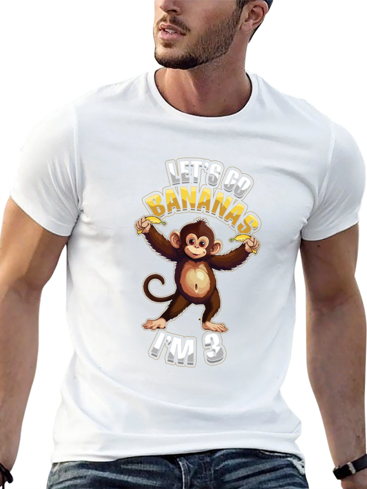 Lets Go Bananas Im 3 T-Shirt