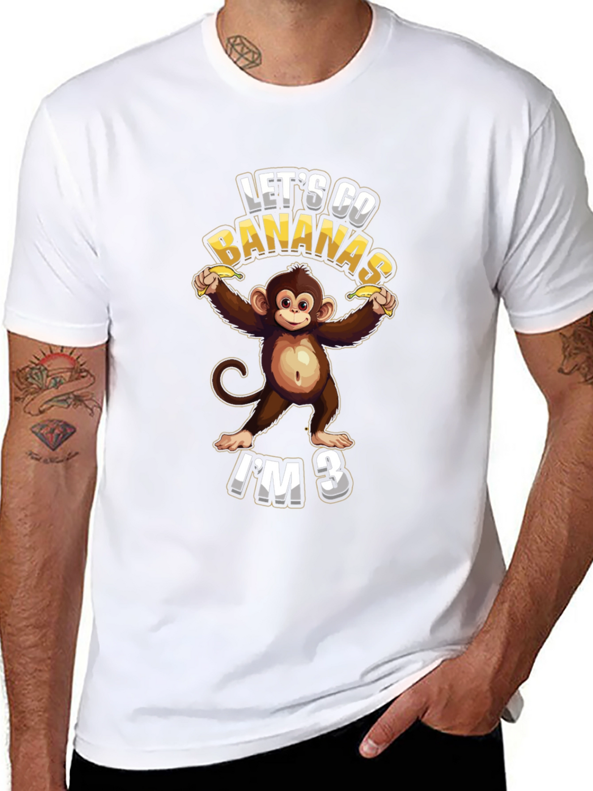 Lets Go Bananas Im 3 T-Shirt