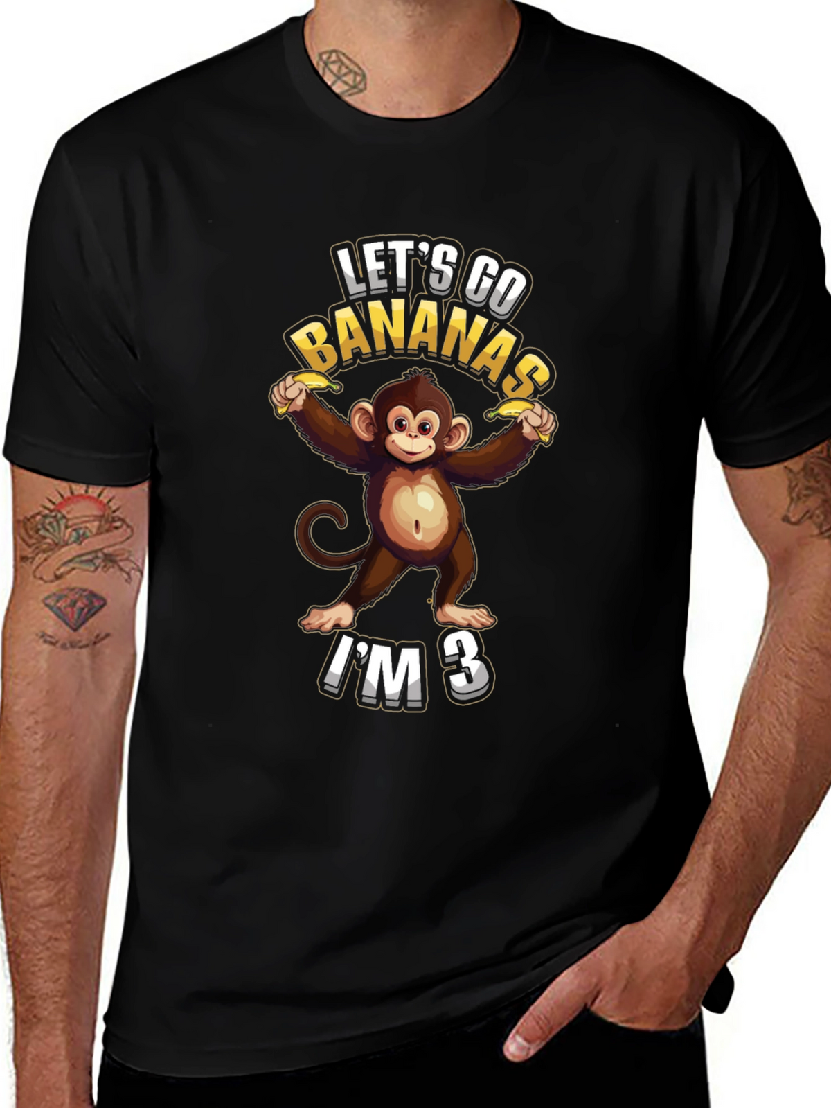 Lets Go Bananas Im 3 T-Shirt