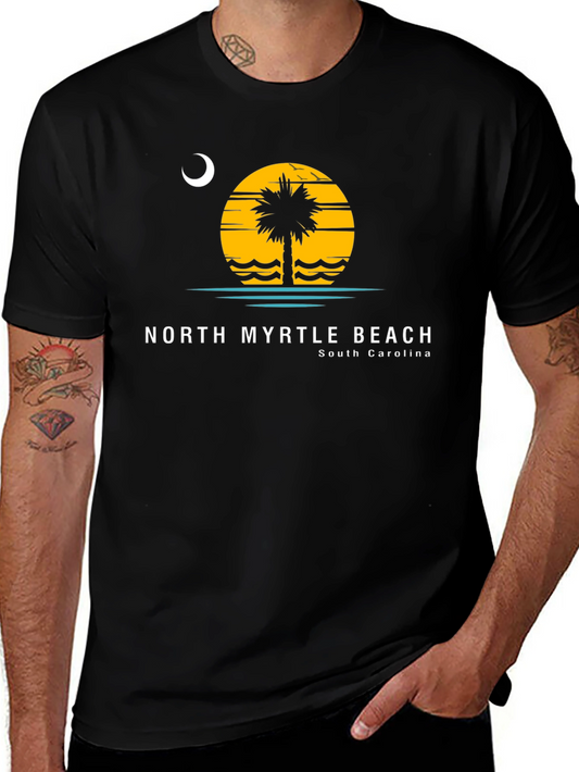 North Myrtle Beach Palm Tree Graphic T-Shirt