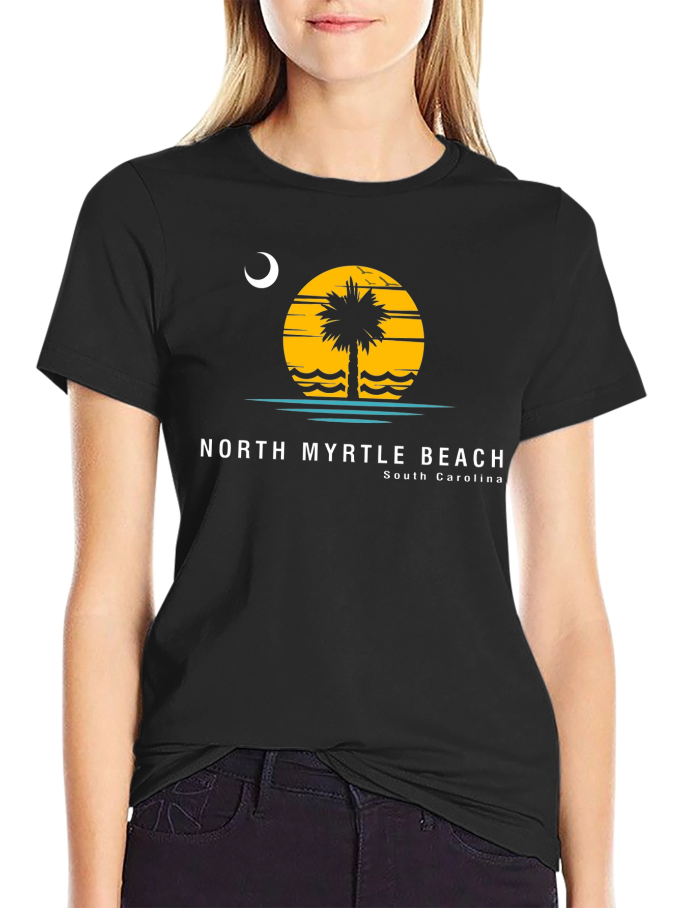 North Myrtle Beach Palm Tree Graphic T-Shirt