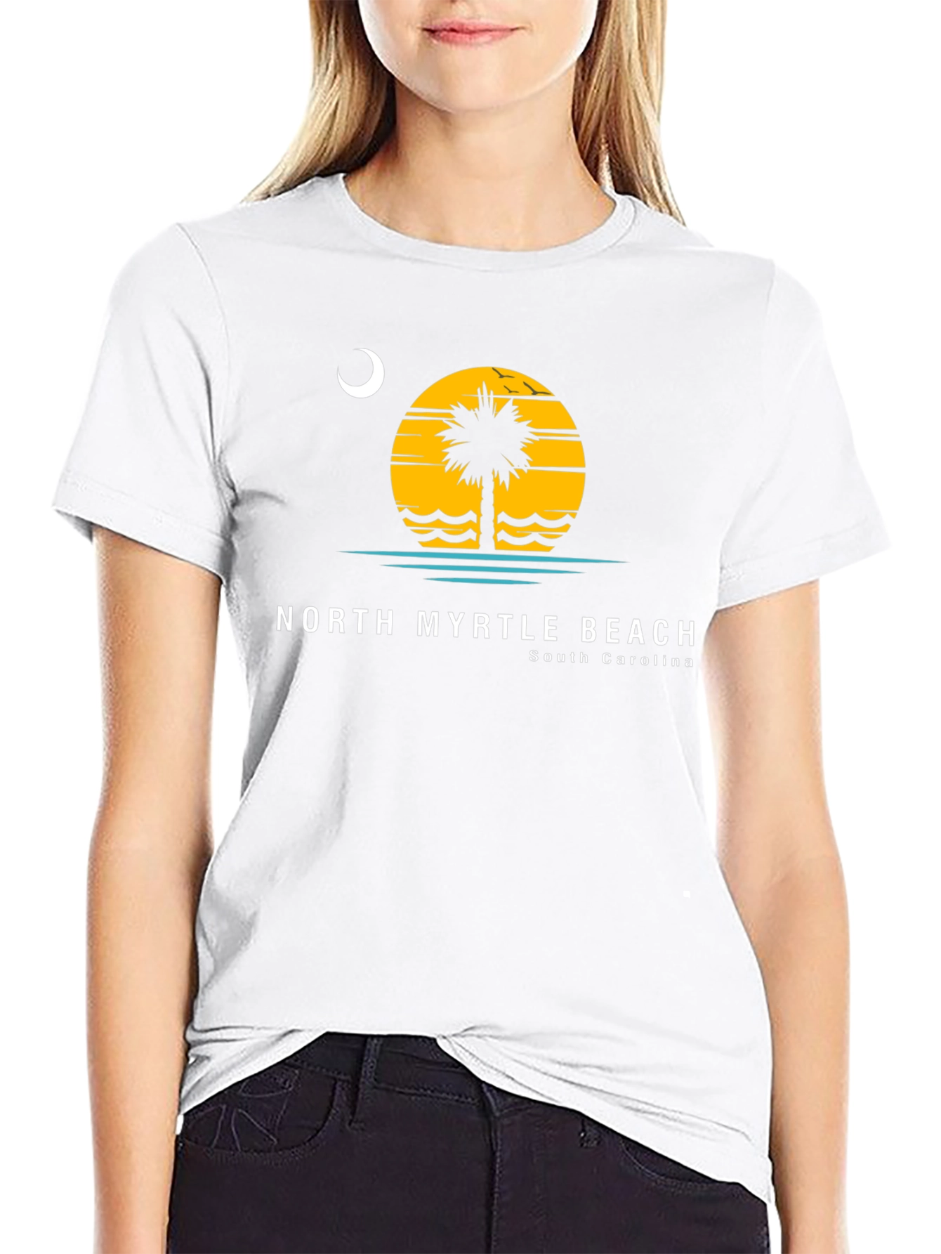 North Myrtle Beach Palm Tree Graphic T-Shirt