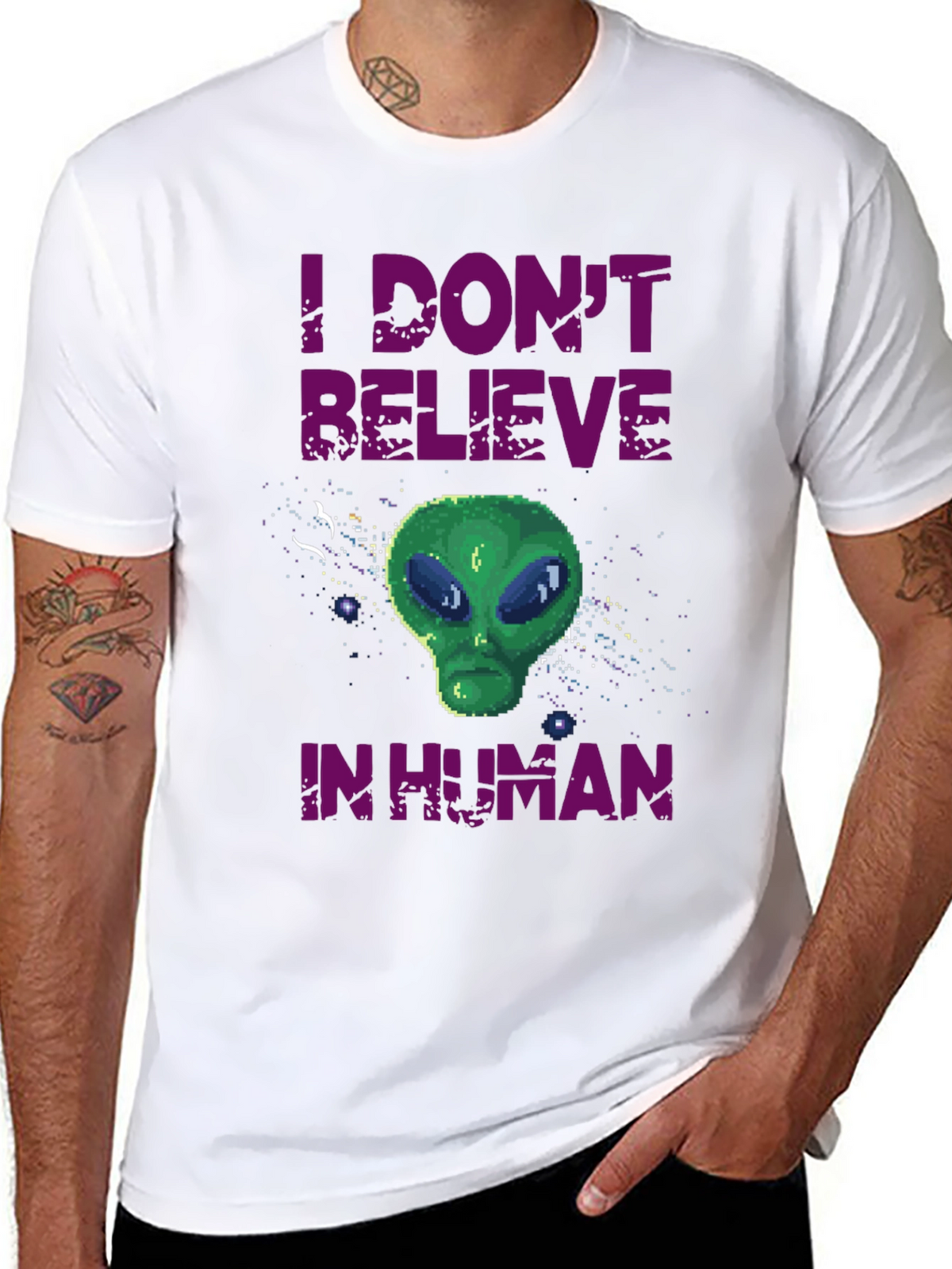 I Dont Believe in Human Graphic T-Shirt