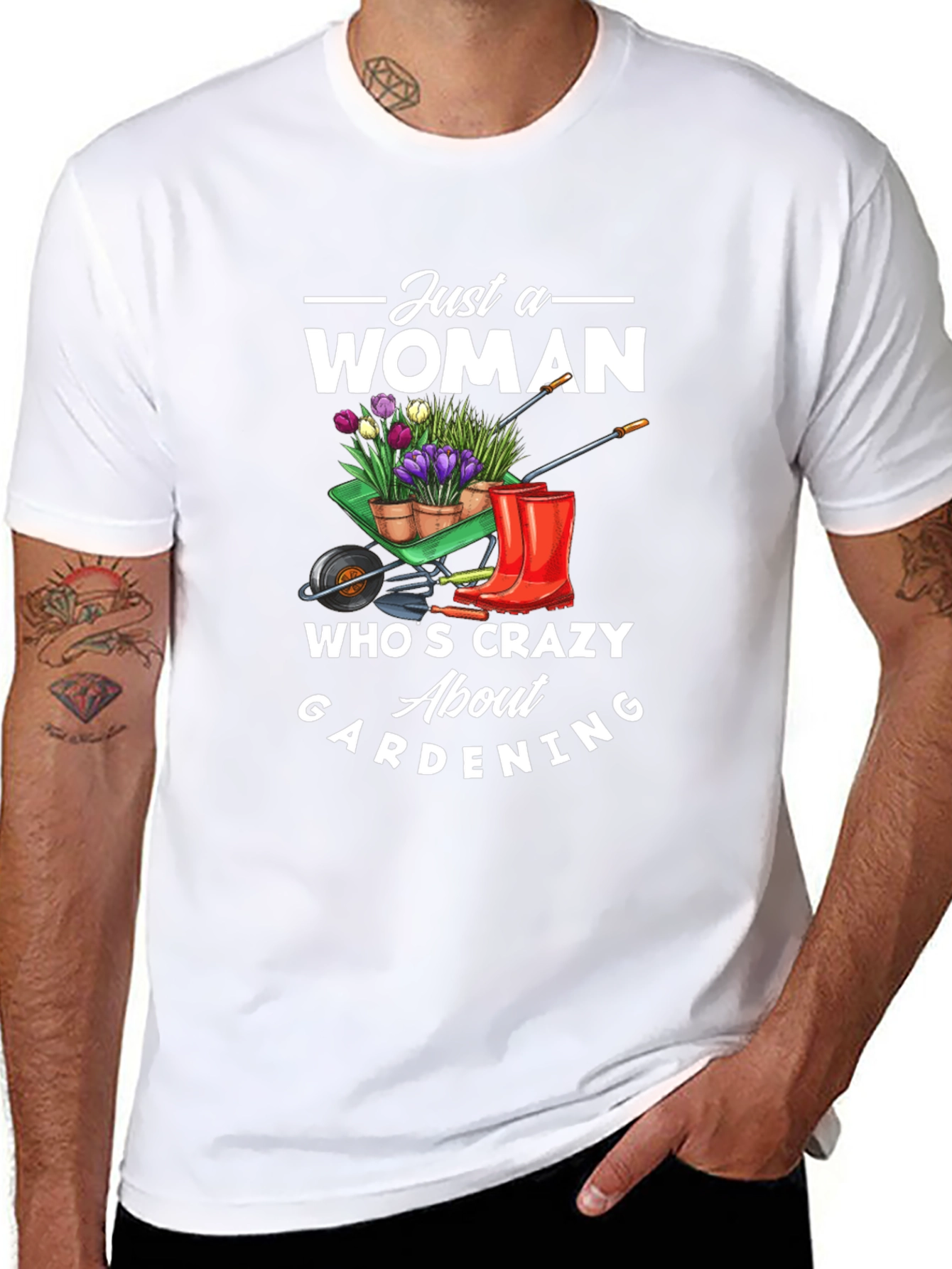 Crazy Gardening Woman T-Shirt