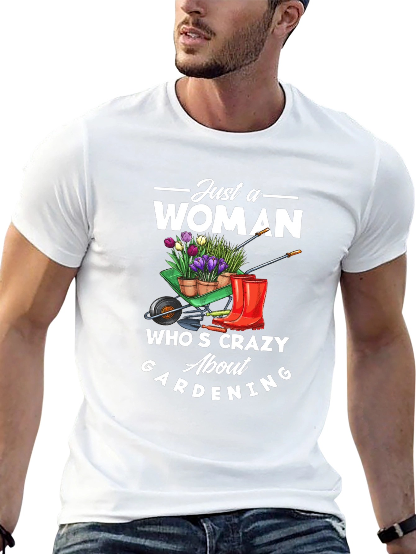 Crazy Gardening Woman T-Shirt
