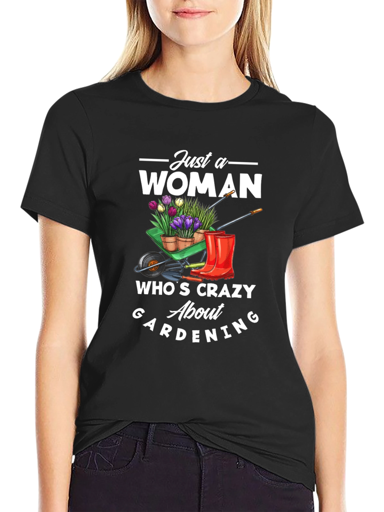 Crazy Gardening Woman T-Shirt