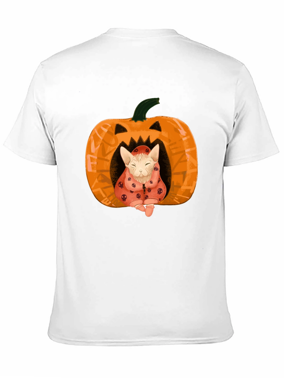 Halloween Cat Pumpkin T-Shirt - Spooky Cute!
