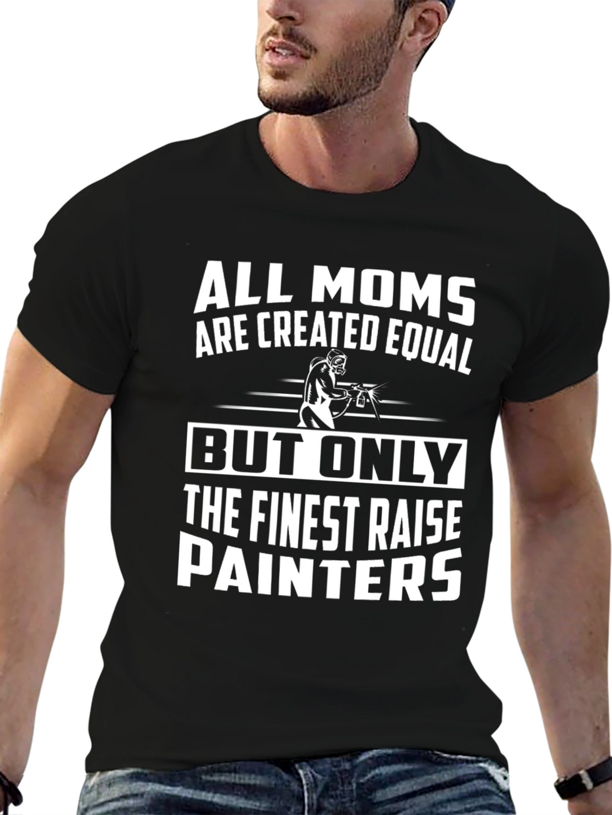 Finest Raise Painters Black Graphic T-Shirt
