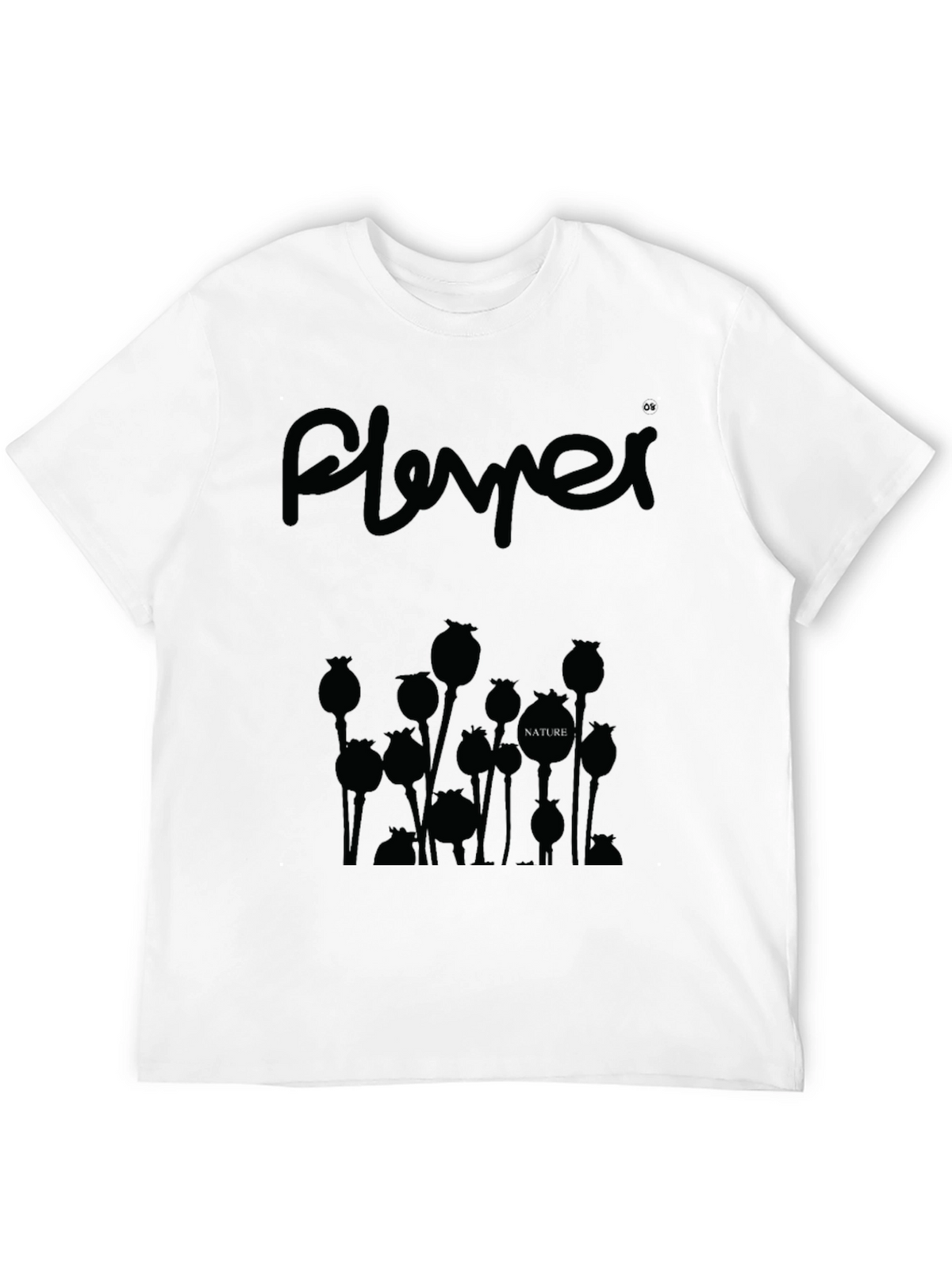 Nature Poppy Graphic Tee - Unisex Black T-Shirt
