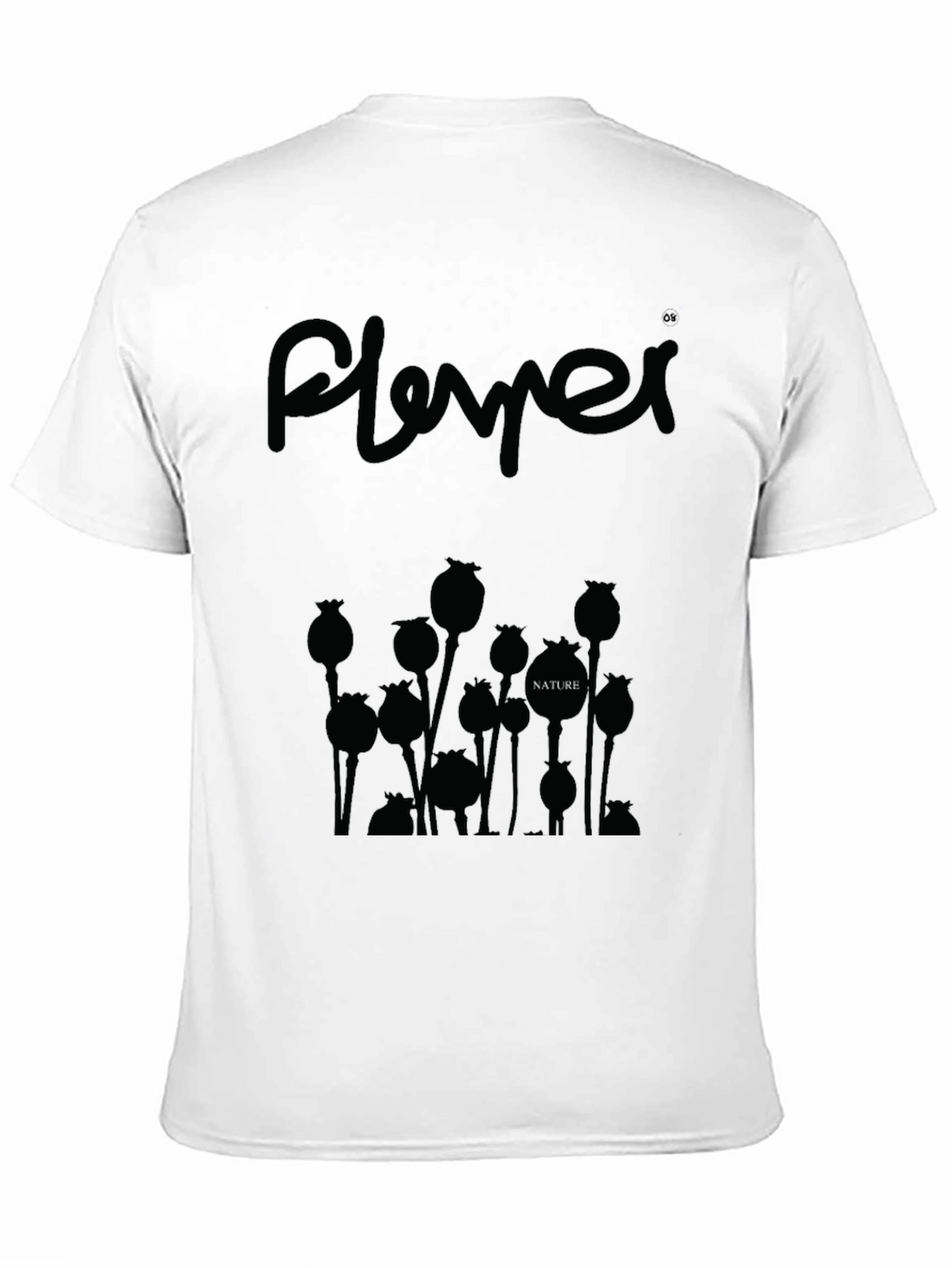 Nature Poppy Graphic Tee - Unisex Black T-Shirt