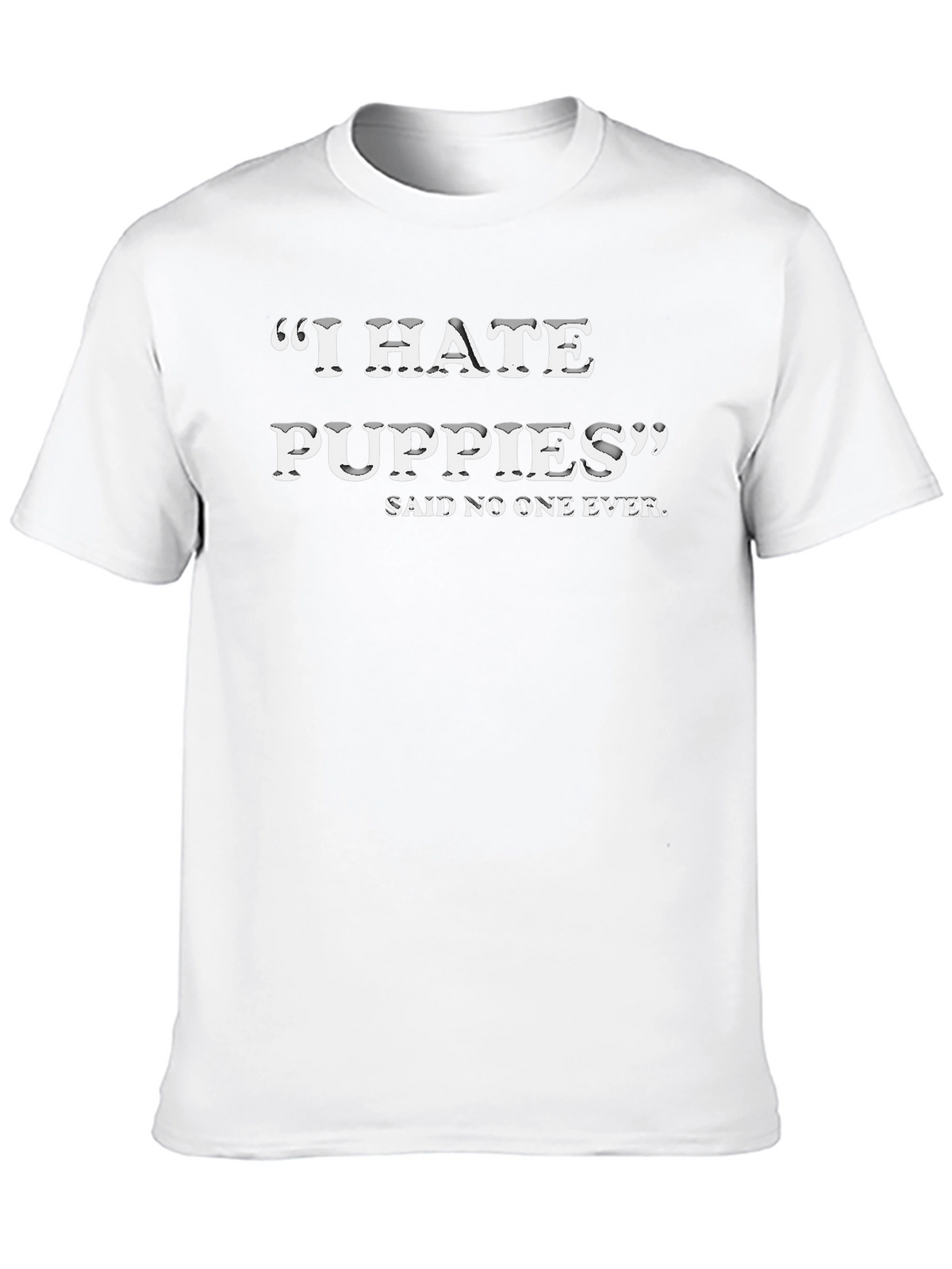 Funny I Hate Puppies Graphic Tee