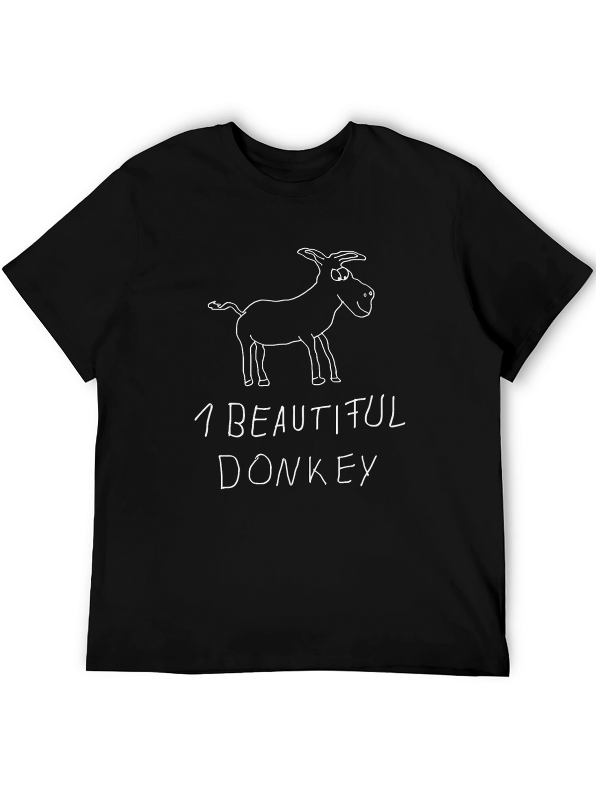Funny 1 Beautiful Donkey Graphic T-Shirt