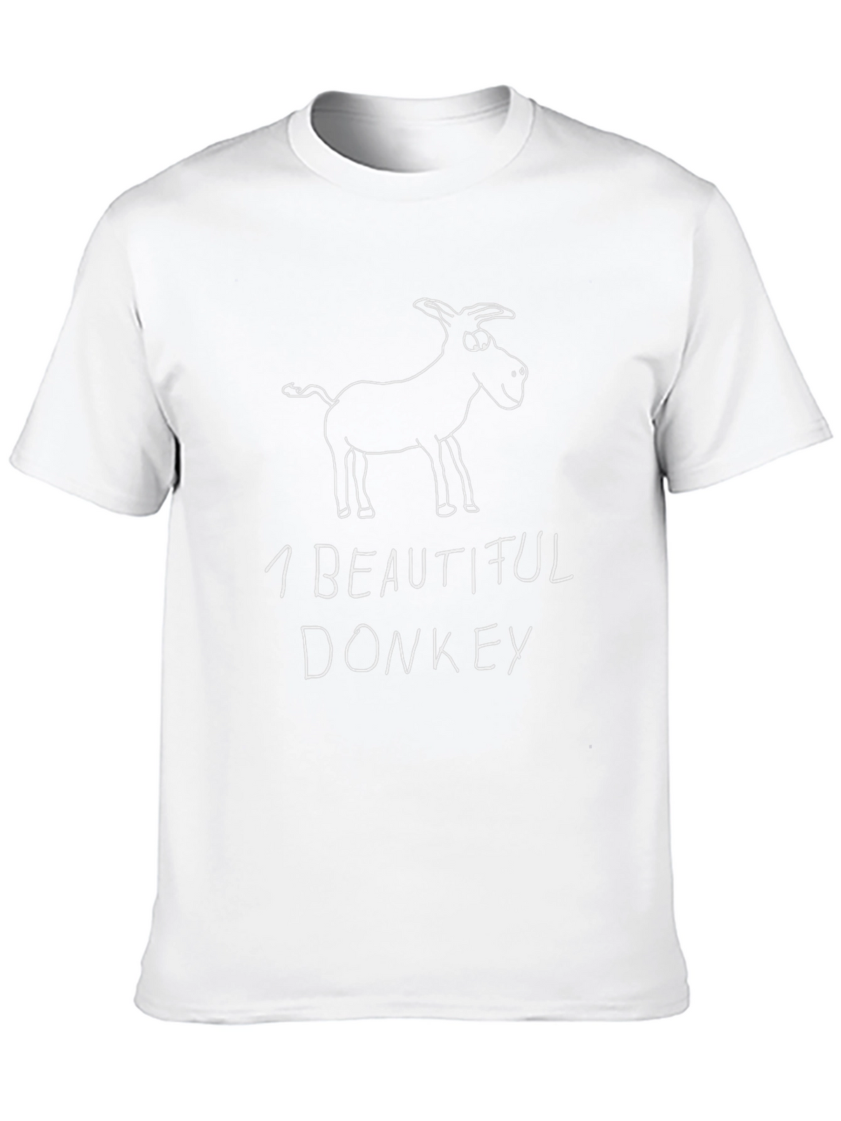 Funny 1 Beautiful Donkey Graphic T-Shirt