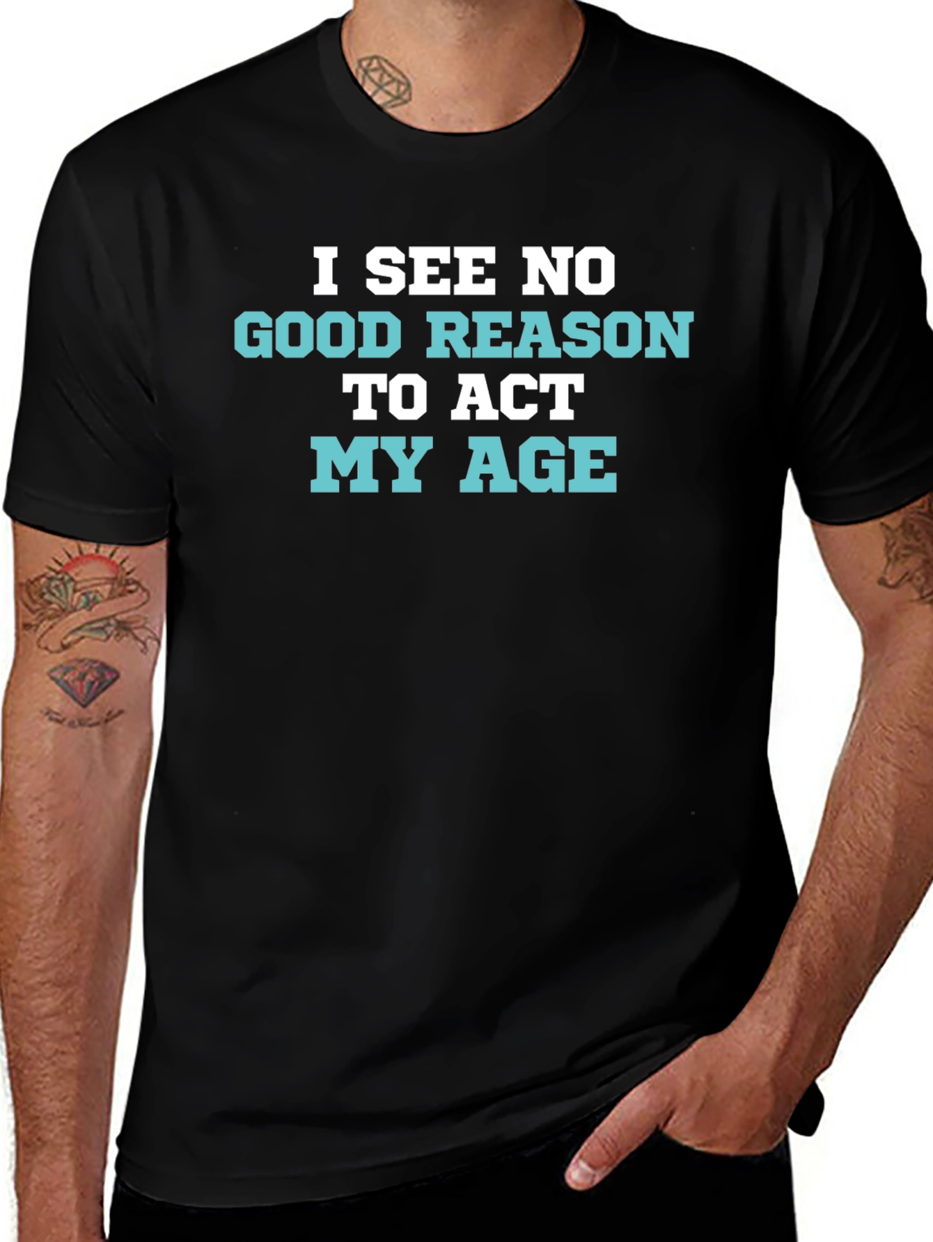 Funny I See No Good Reason Graphic Tee