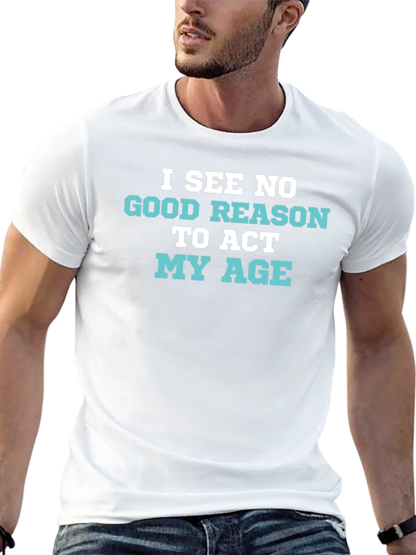 Funny I See No Good Reason Graphic Tee