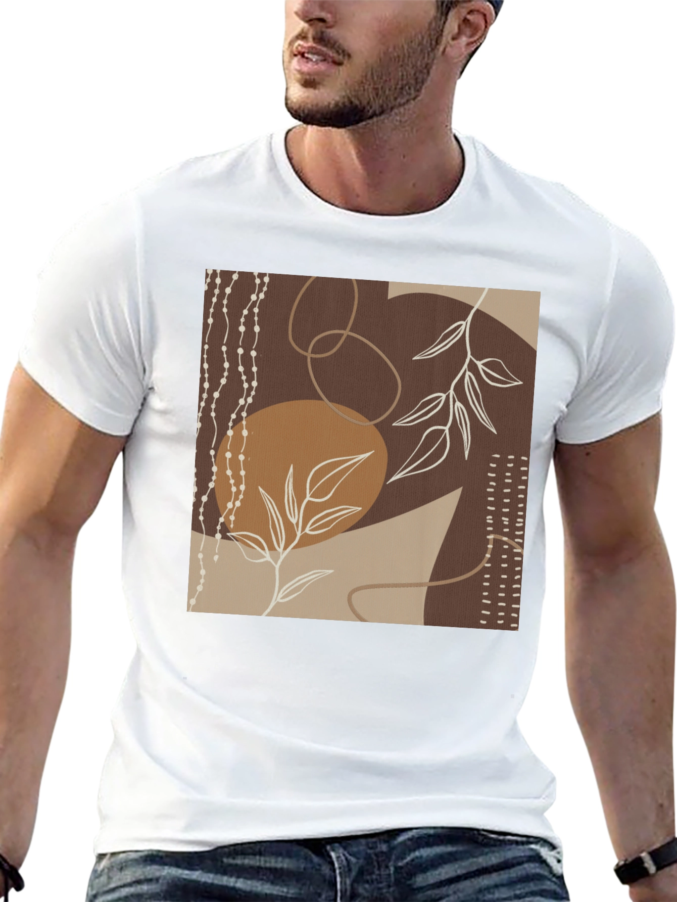 Abstract Art Black Graphic Tee